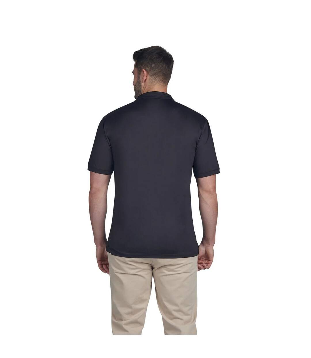 Polo golf tech homme noir Raging Bull-2