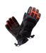 Iguana Mens Kaito Logo Ski Gloves (Black/Cherry Tomato)