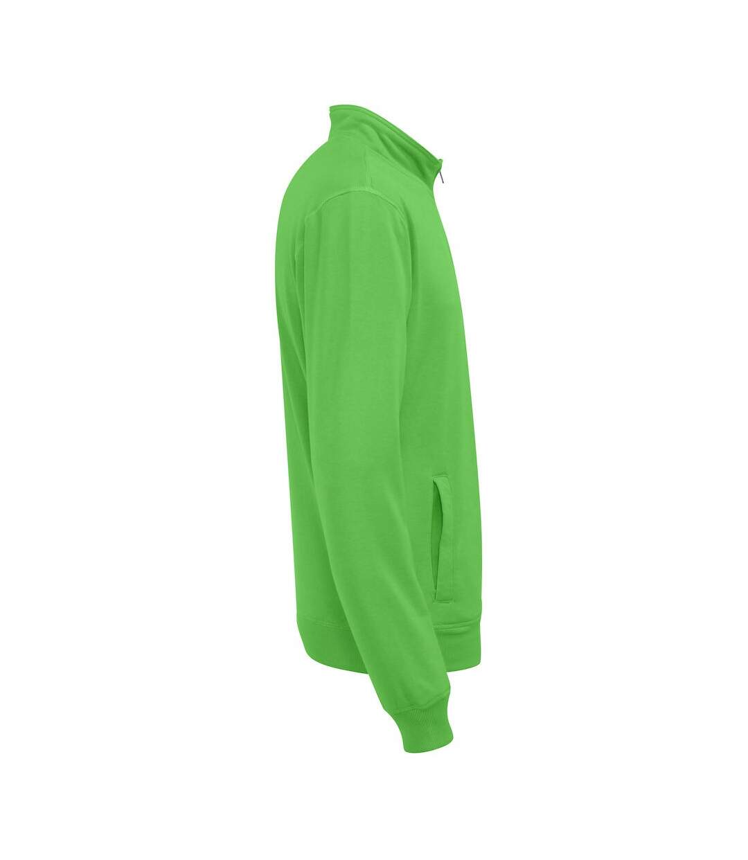 Unisex adult half zip sweatshirt green Cottover-4