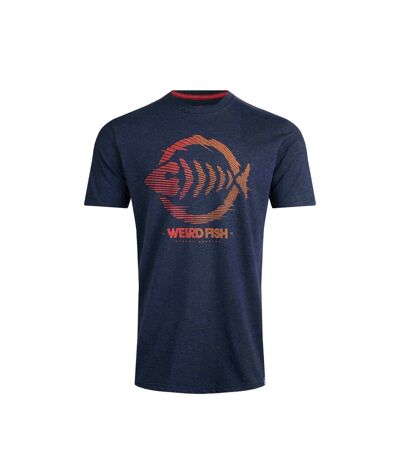 T-shirt velocity homme bleu foncé Weird Fish