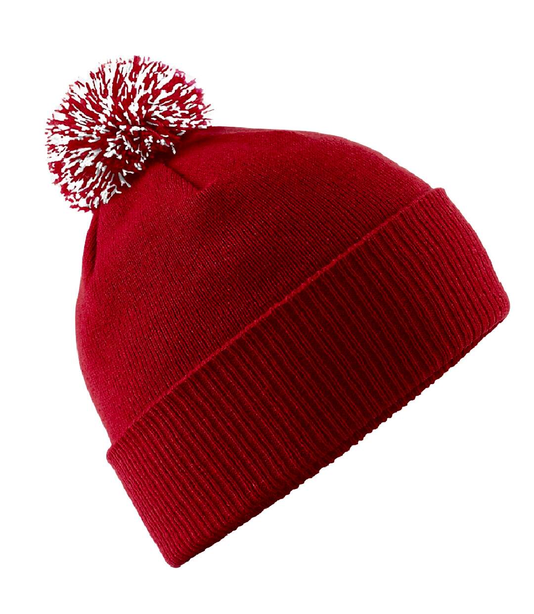 Bonnet snowstar unisexe rouge/blanc Beechfield