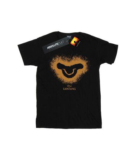 Disney Womens/Ladies The Lion King Movie Simba Baby Face Cotton Boyfriend T-Shirt (Noir) - UTBI29260