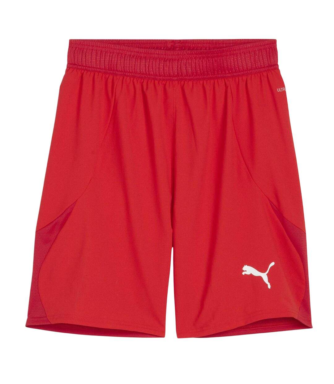 Mens Teamfinal Football Shorts Red White Puma-1