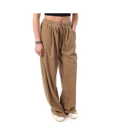 Pantalon fluide camel femme monday premium d10001 - m