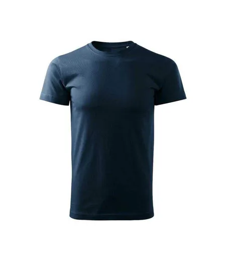 Mens New Free Heavyweight T-shirt Navy Blue Malfini
