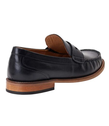 Mocassins penny garfield homme noir Base London