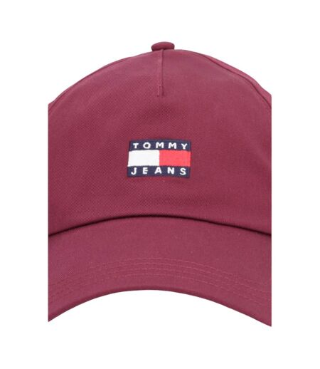Casquette De Baseball Motif/style Logo Brodé Homme Bordeaux Tommy Jeans