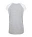 T-shirt Manches Raglan Motif/style Contrasté Femme Gris Blanc Urban Classics-2