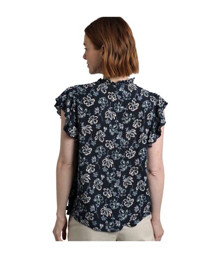 Womens/ladies lucetta lenzing ecovero blouse black iris Weird Fish