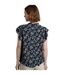 Womens/ladies lucetta lenzing ecovero blouse black iris Weird Fish-4