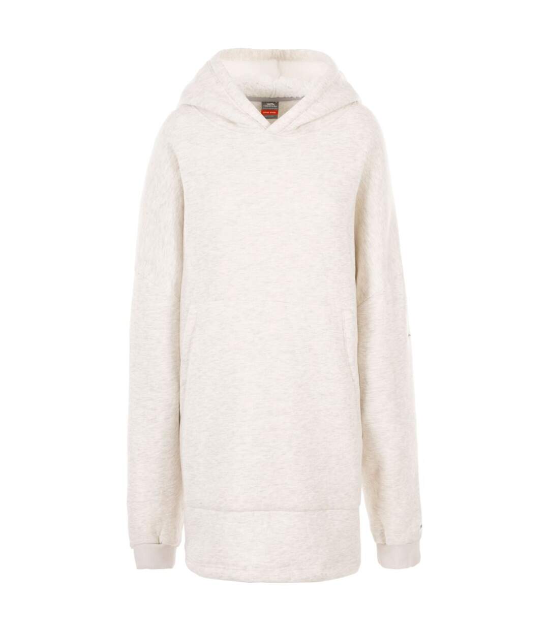 Unisex adult cosy marl fleece oversized hoodie ghost Trespass-1