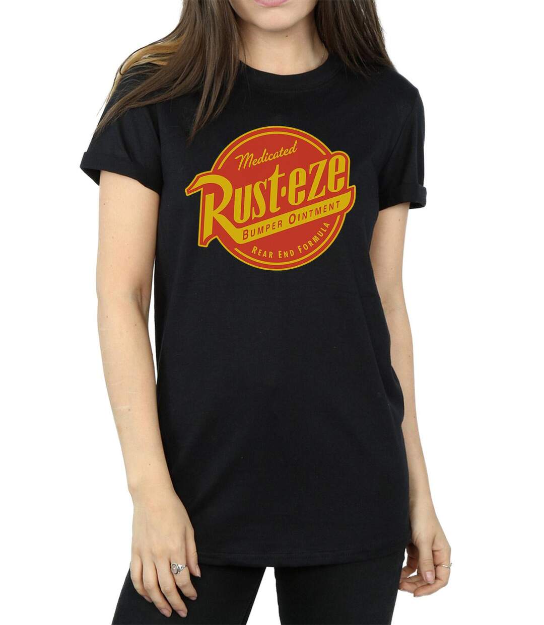 Disney - T-shirt CARS RUST-EZE LOGO - Femme (Noir) - UTBI16050-3