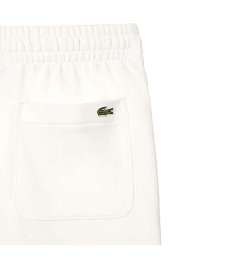 Womens/ladies Straight Leg Jogging Bottoms Cream Lacoste