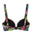 Haut de maillot de bain vert/rouge à motifs femme grain de sable zigzag-2
