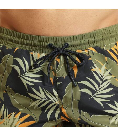 Mens jungle print swim shorts navy/green RIPT Essentials