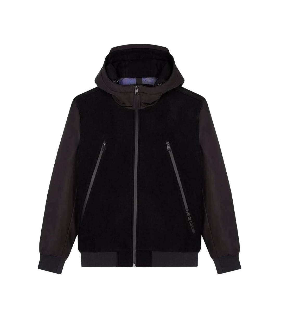 Blouson Noir Homme Teddy Smith Rocket - L-1