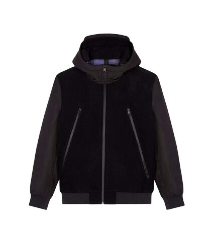 Blouson Noir Homme Teddy Smith Rocket - L