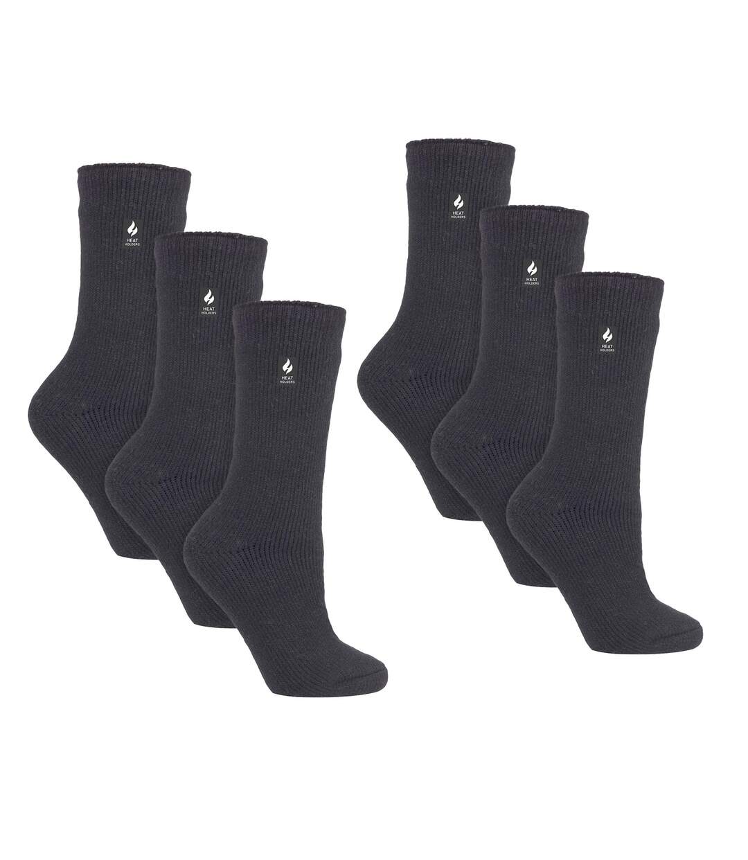 Heat Holders - 6 paires de chaussettes thermiques d'hiver épaisses pour dames-1