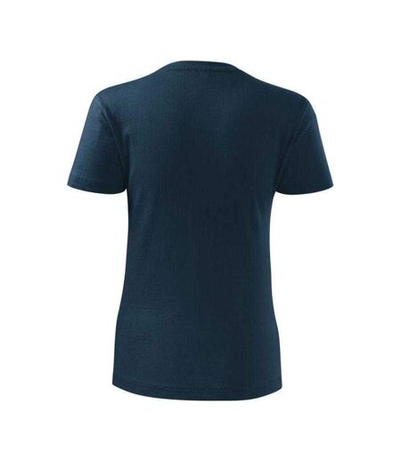 T-shirt Motif/style Classique Femme Bleu Marine Malfini