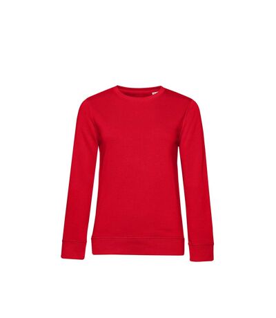 B&C Womens/Ladies Organic Sweatshirt (Red) - UTBC4721