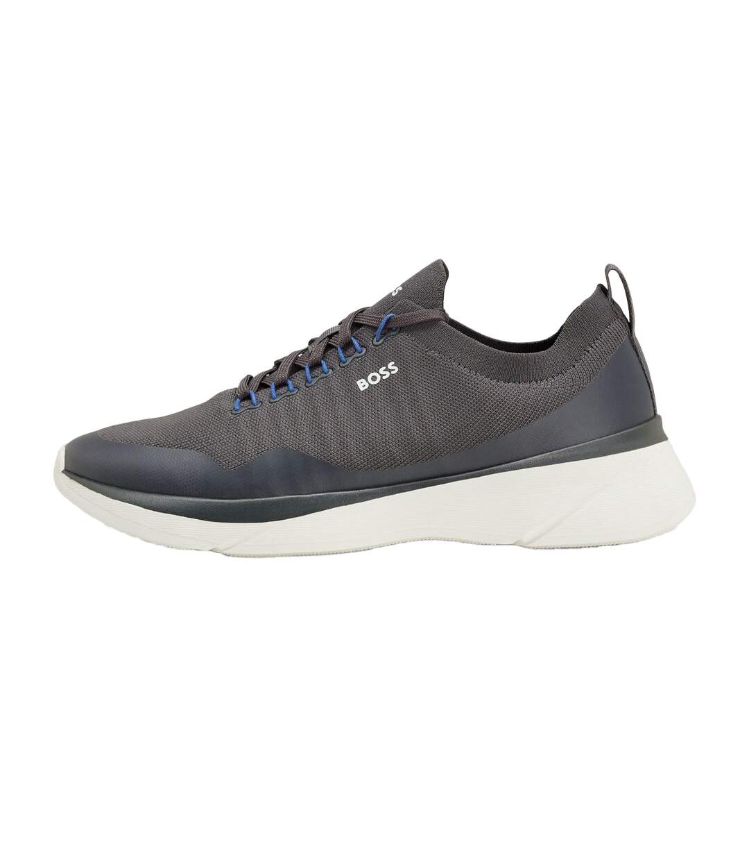 Mens Dean Logo Trainers Grey Boss-2