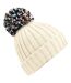 Bonnet Hygge Unisexe Pour Adultes Blanc Cassé Beechfield-2