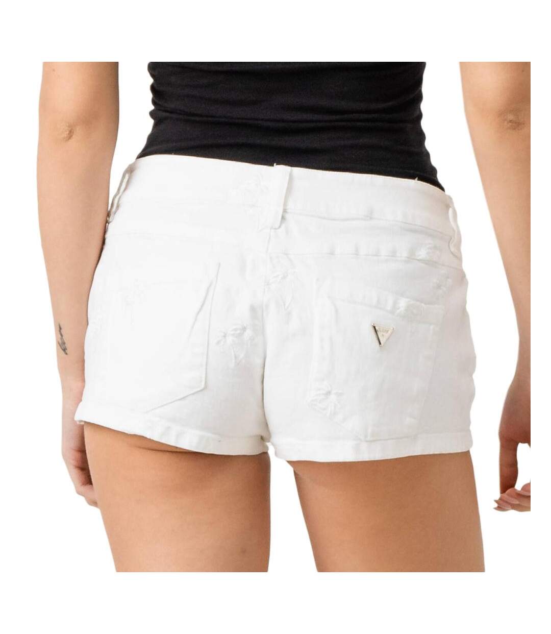 Short Blanc Femme Guess W82D10WA4X0 - 25-2