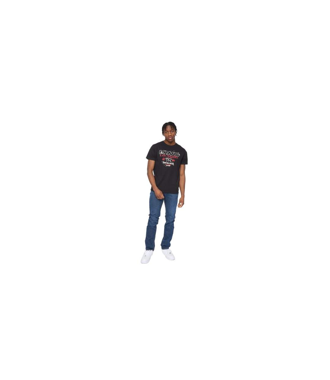 T-shirt Mapped Homme Noir Kings Will Dream-1