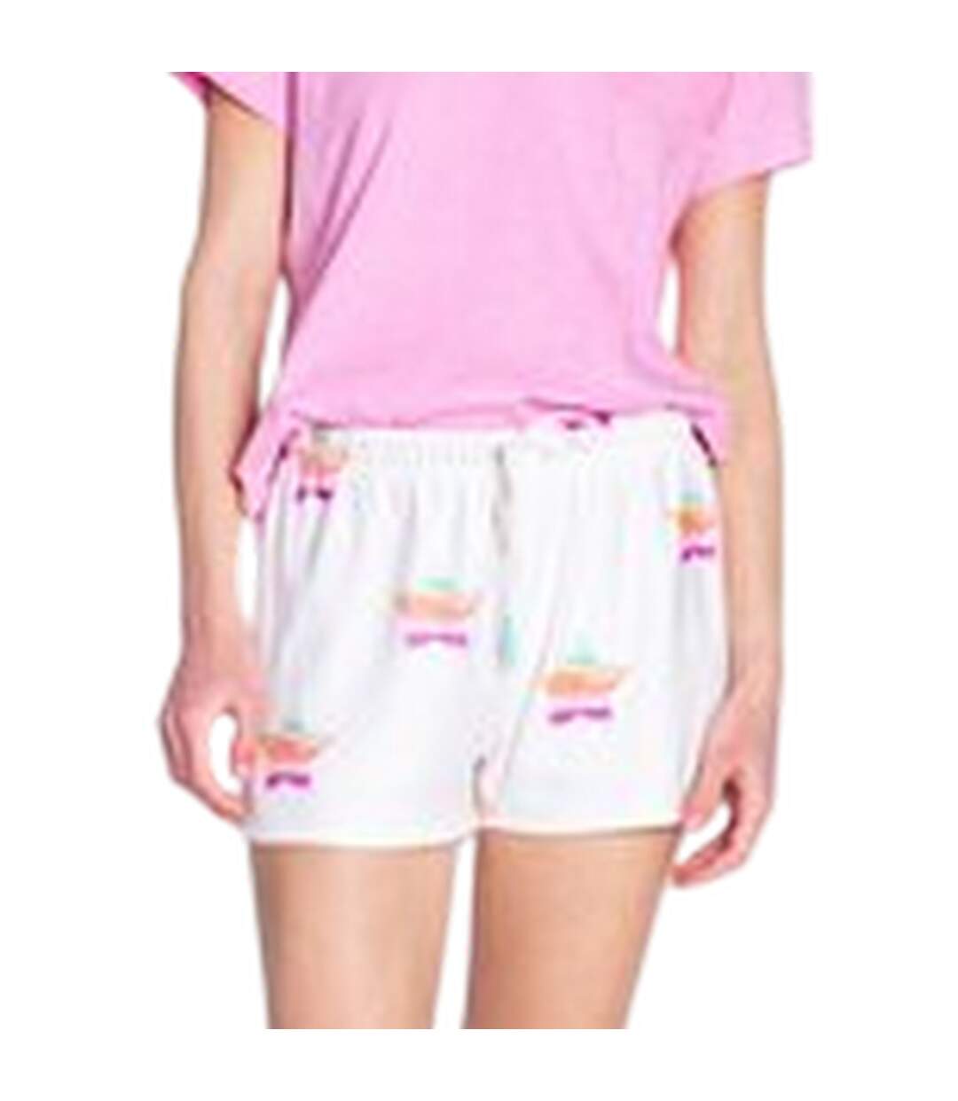 Womens/ladies Stardust French Terry Shorts Off White PJ Salvage-4