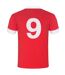 Mens 1958 John Charles 9 Retro T-shirt Red FA Wales-2