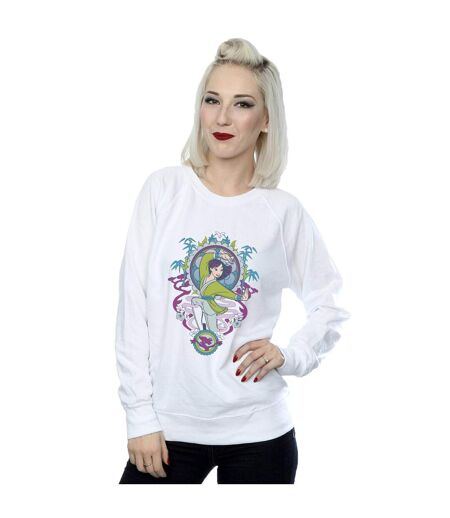 Disney - Sweat MULAN ORNAMENTAL - Femme (Blanc) - UTBI13761