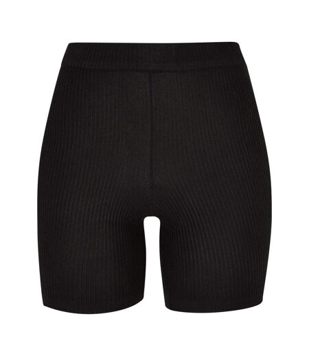 Short Motif/style Côtelé Femme Noir Urban Classics