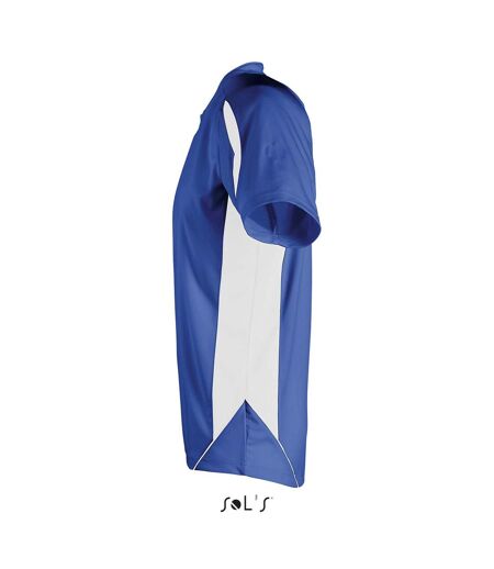 SOLS Mens Maracana 2 Short Sleeve Scoccer T-Shirt (Royal Blue/White) - UTPC2810