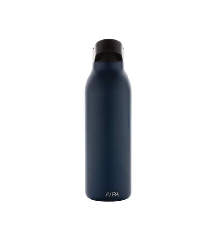 Ara flip top recycled stainless steel 500ml water bottle one size navy Avira