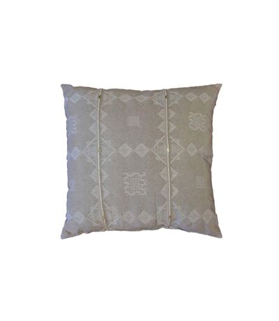 Coussin Déco Jacquard Mathis 40x40cm Noisette