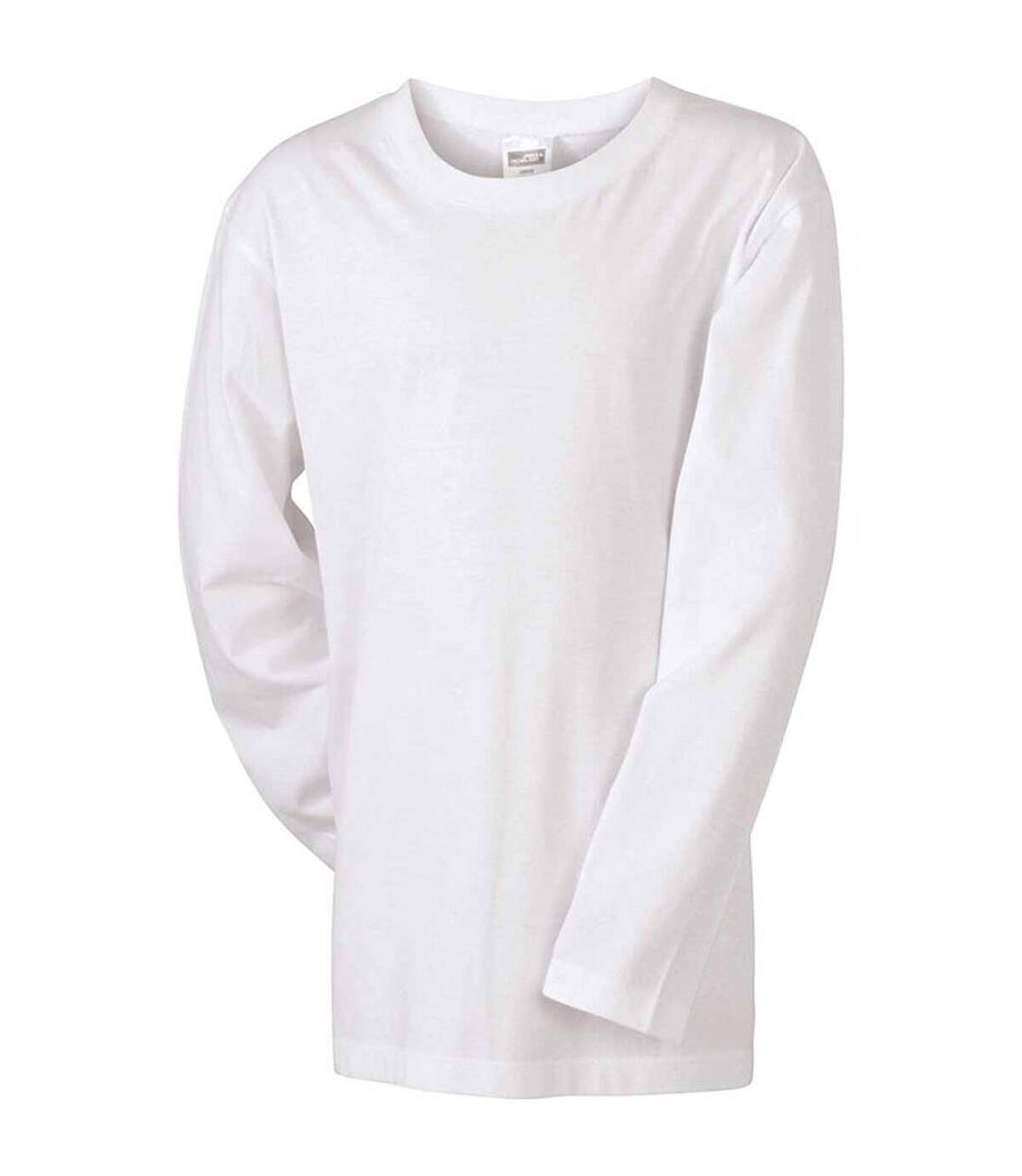 T-shirt manches longues adulte homme coupe droite JN913 - blanc
