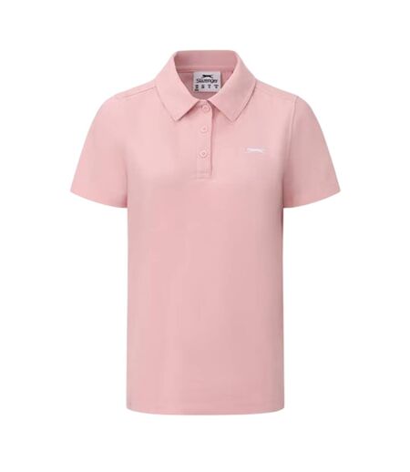 Polo Motif/style Logo Femme Rose Clair Slazenger