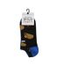 3 Pack Mens Novelty Patterned Cotton Trainer Socks-2