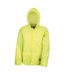 Unisex adult waterproof jacket and trousers set neon yellow Result-2