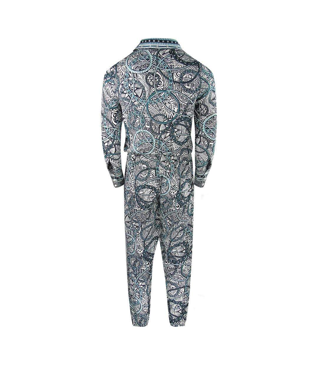 Womens/ladies Fashion Jafari Jogger Jumpsuit White Blue Black Inoa-2