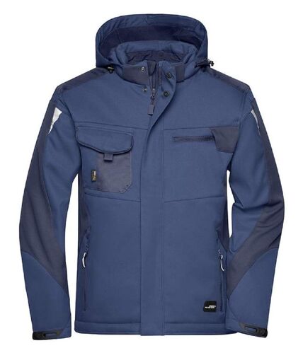 Veste hiver softshell Unisexe - JN824 - bleu marine