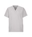 Unisex Adult Work Tunic Silver Grey Exner-1