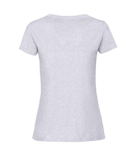 T-shirt ajusté femmes gris pâle Fruit of the Loom