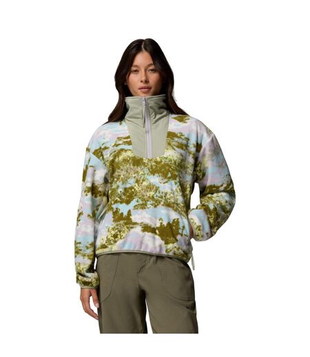 Womens/ladies Sequoia Half Zip Fleece Citron Tint Columbia