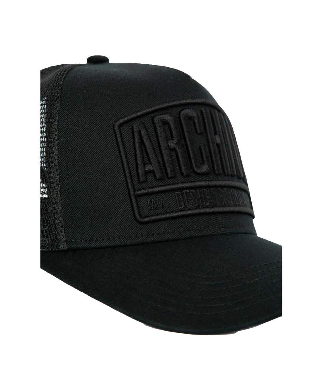 Casquette Trucker Sanford Homme Noir Archive Design Studios-3