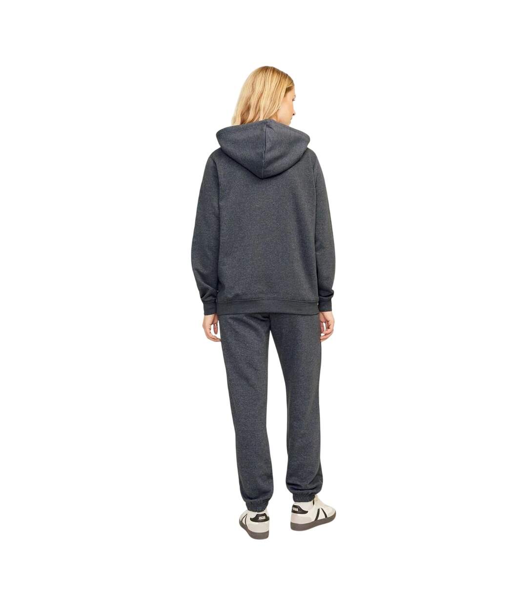 Sweat À Capuche Femme Gris Foncé Chiné JJXX-3