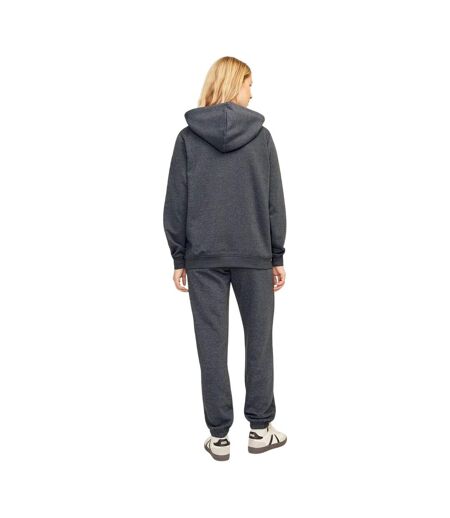 Sweat À Capuche Femme Gris Foncé Chiné JJXX