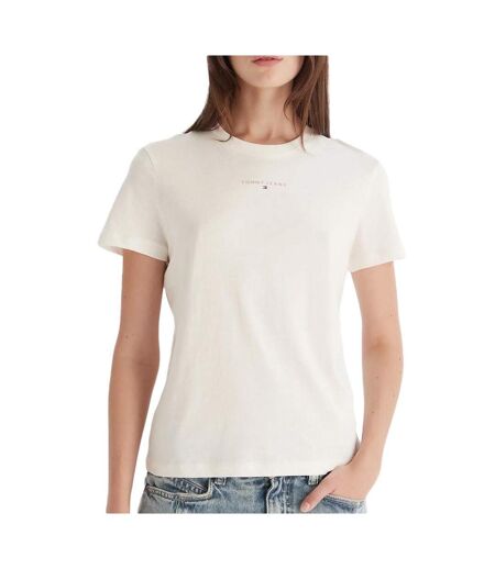 T-Shirt blanc femme tommy hilfiger linears