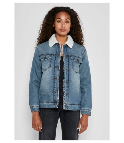 Veste sherpa en denim