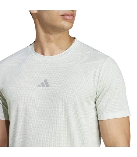 T-shirt Entraînement Hiit Homme Blanc Vert Adidas